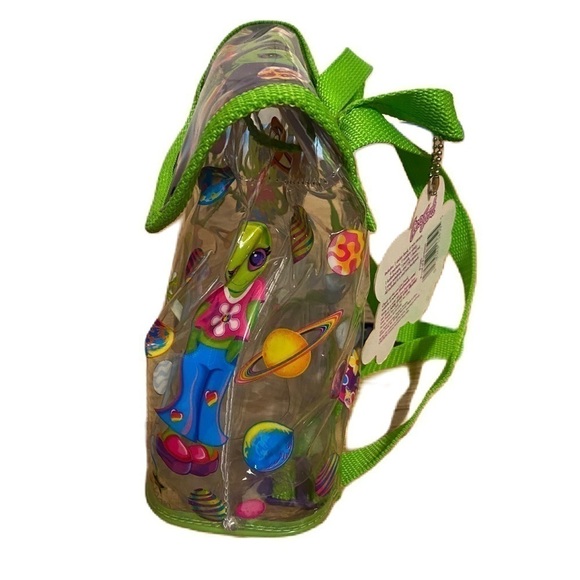 Vintage Lisa Frank Zoomer & Zorbit Dancing Aliens Mini Bag W/ Stickers Stampers - Picture 4 of 11